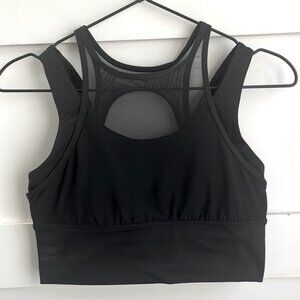 LULULEMON | EUC Black Double Tap Bra Mesh sz 6